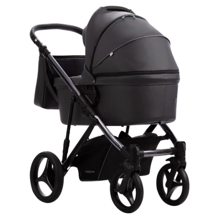 Bebetto Pascal Premium Class Dark 02 kolor czarny ekoskóra wózek 2w1